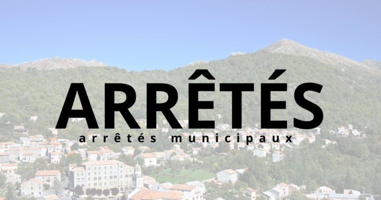 Arrêtés municipaux