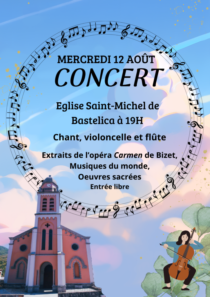 Affiche concert église - 12 août